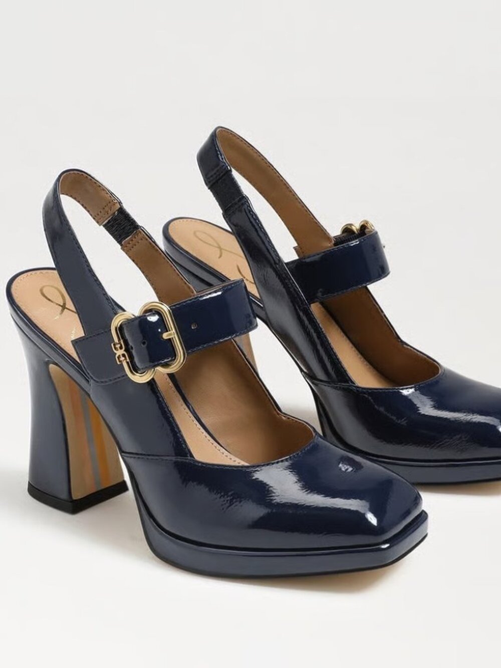 Sam Edelman Dark Navy Jildie Slingback Mary Jane Pump Size 7.5